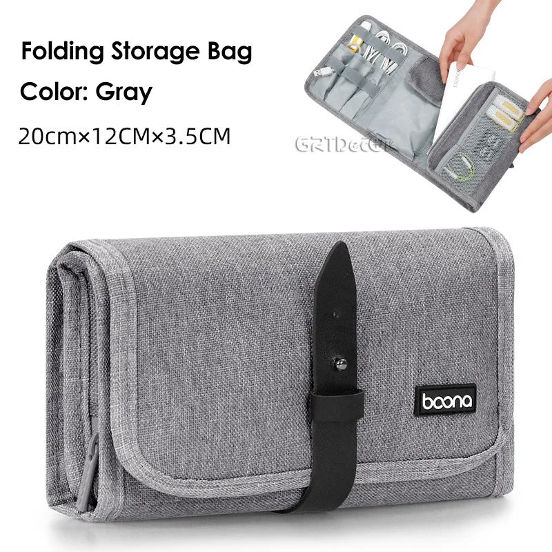 Multifunctional Digital Storage Bag for Electronics Accessories Chargers HDD Mouse Earphone Travel
