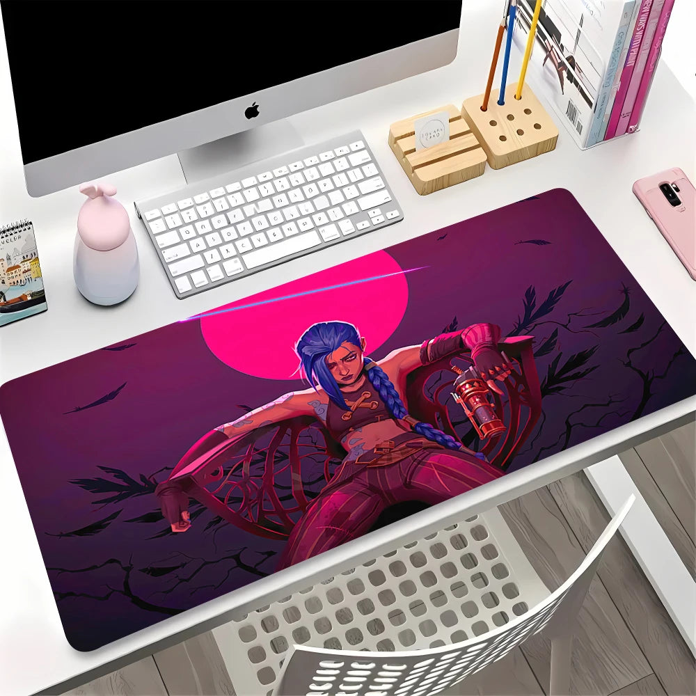 Large Gaming Mouse Pad Anime Desk Mat Non-slip Rubber Surface Keyboard Laptop Table Protector
