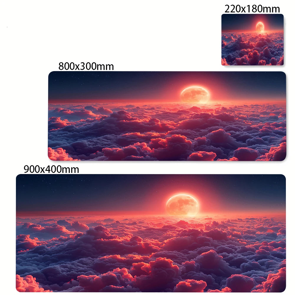 XXL Extended Anti-Slip Starry Sky Mouse Mat for PC Gaming Desks and Office Keyboards