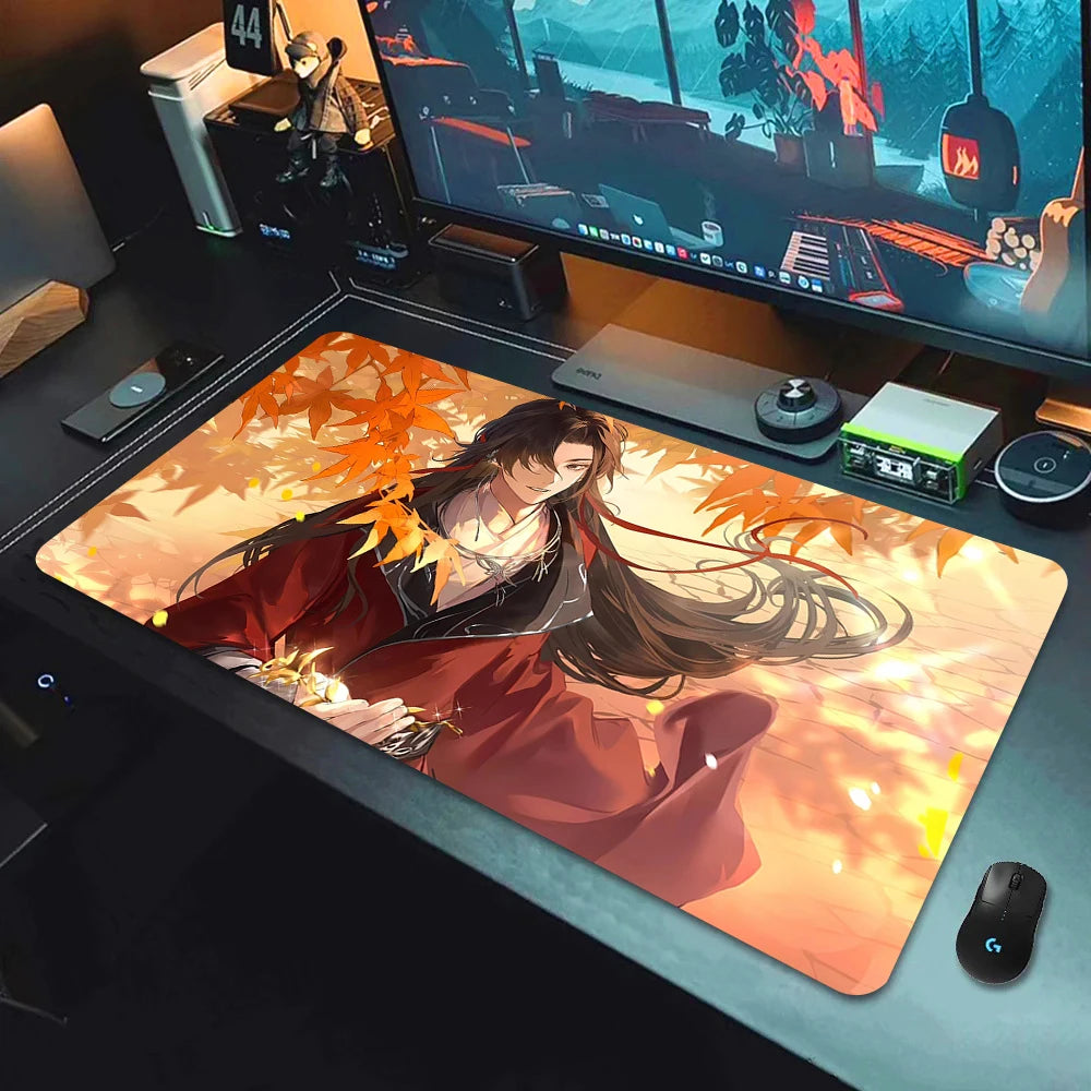 Large Gaming Mouse Pad Anime Desk Mat Non-slip Rubber Surface for Computer and Laptop Setups
