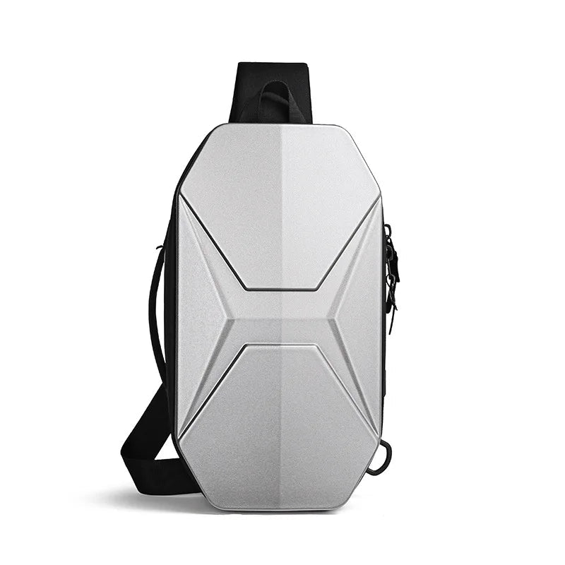 Anti Theft Water Resistant Chest Sling Bag with USB Charging for Travel Work and Daily Use