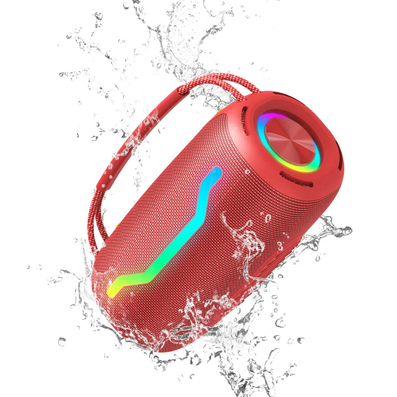 Portable Bluetooth Speaker with HD Sound Waterproof Design and Karaoke Function for Home and Outdoors