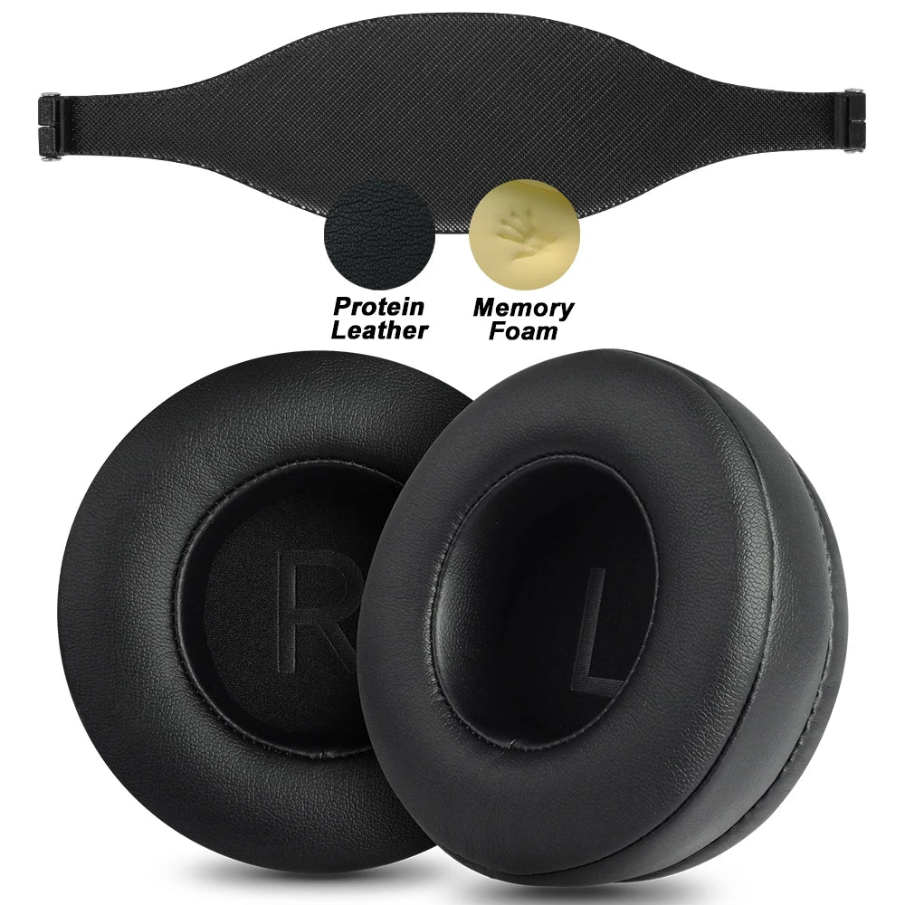 Premium Replacement Ear Pads Protein Leather and Foam for FiiO Over-Ear Headphones FT1 JT7 Series