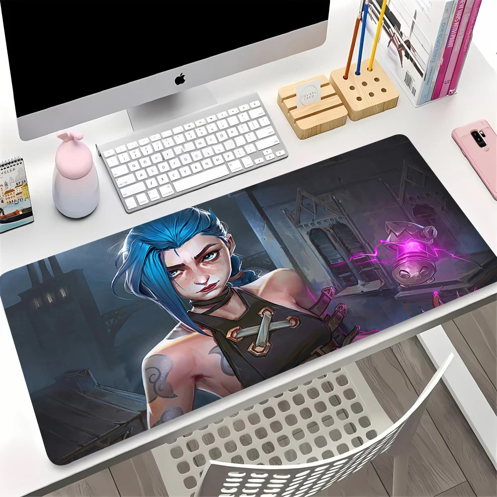 Large Gaming Mouse Pad Anime Desk Mat Non-slip Rubber Surface Keyboard Laptop Table Protector