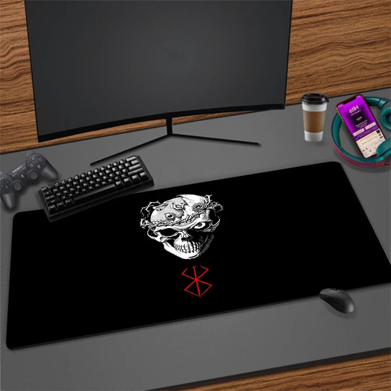 XXL Non-slip Rubber Mouse Mat for Gaming and Office | Extra Large Desk Pad with Stitched Edges