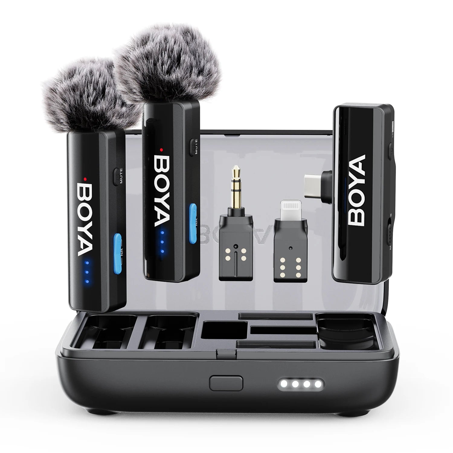 BOYA BOYALINK 2 Wireless Lavalier Microphone Kit for iPhone, Android, DSLR, Streaming & Recording