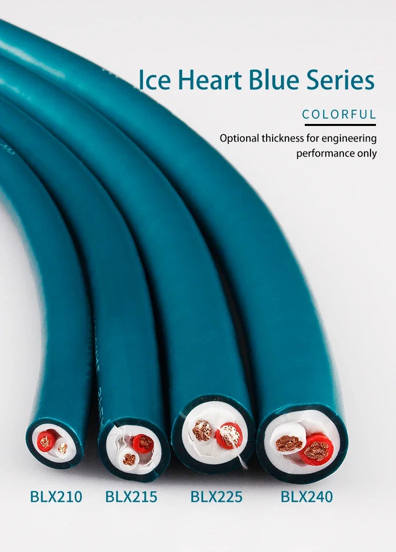 5N Oxygen Free Copper HiFi 2 Core Speaker Cable for Amplifiers and Home Audio Systems