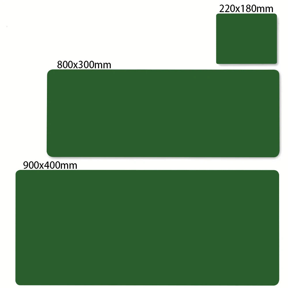 Large Waterproof Gaming Mouse Pad Solid Colour Natural Rubber Non-slip Desk Mat for Keyboard