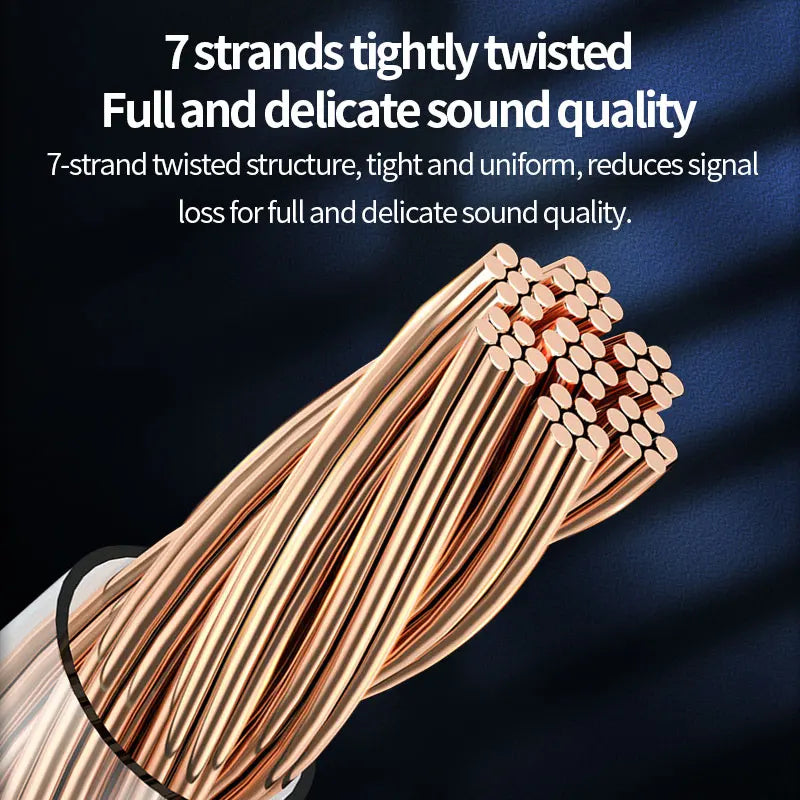 Premium Oxygen Free Copper Hi-Fi Speaker Cable for Amplifier and Home Audio Systems