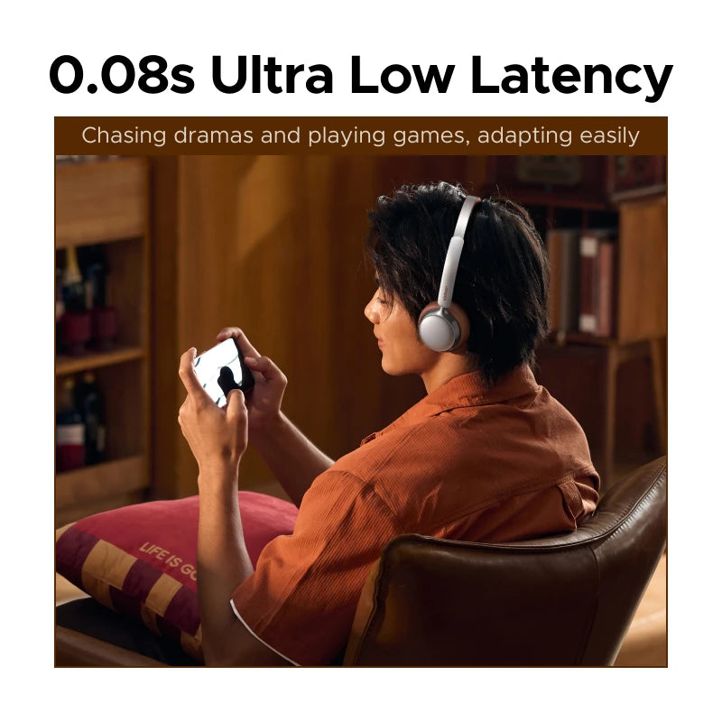 Studio Plus Wireless Over-Ear Headphones with 25dB ANC, Bluetooth, 3D Spatial Audio