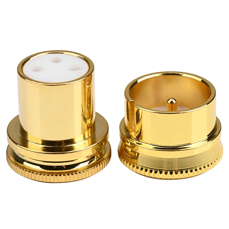 High Performance Pure Copper Gold and Rhodium Plated XLR Balancing and Shielding Caps Set