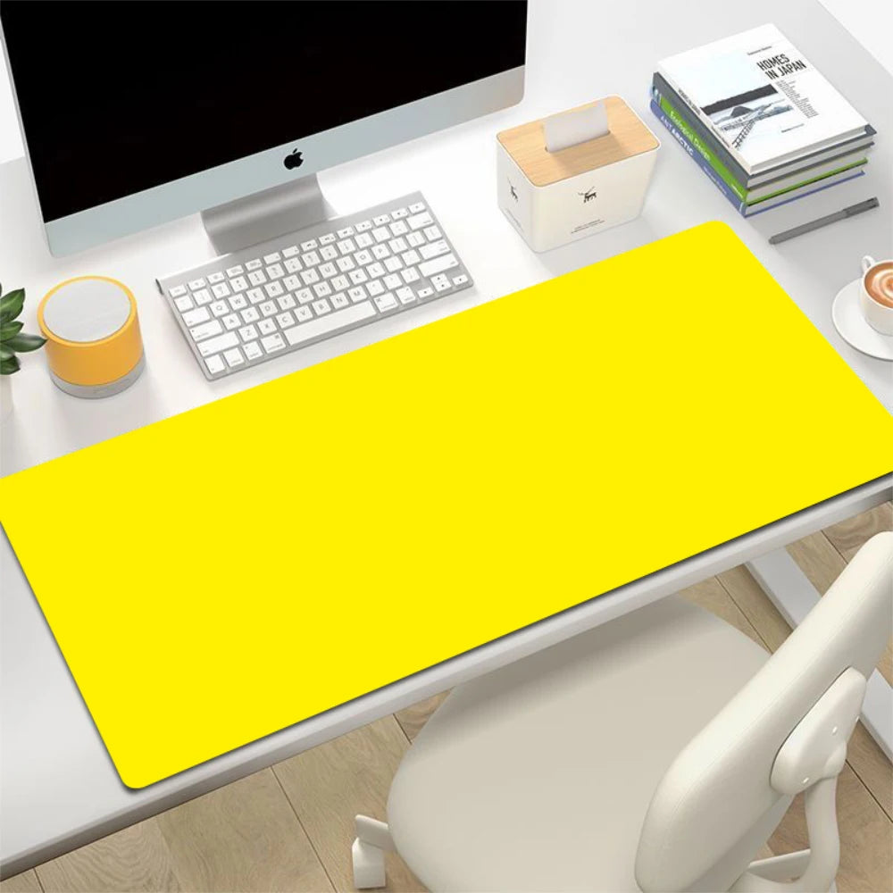 Large Waterproof Gaming Mouse Pad Solid Colour Natural Rubber Non-slip Desk Mat for Keyboard