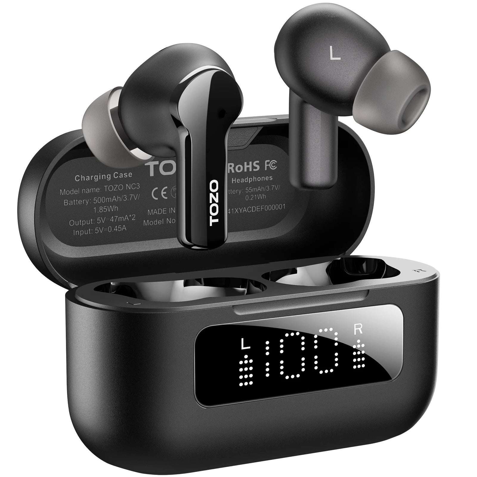 In Ear Wireless Bluetooth Earbuds with Active Noise Cancellation and Low Latency for Mobile Devices