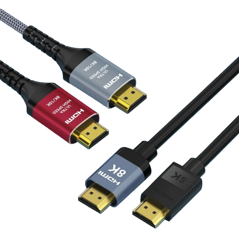 Ultra High Speed 8K HDMI 2.1 Cable 48Gbps Braided Cord for TV PS5 RTX PC Monitors & Devices