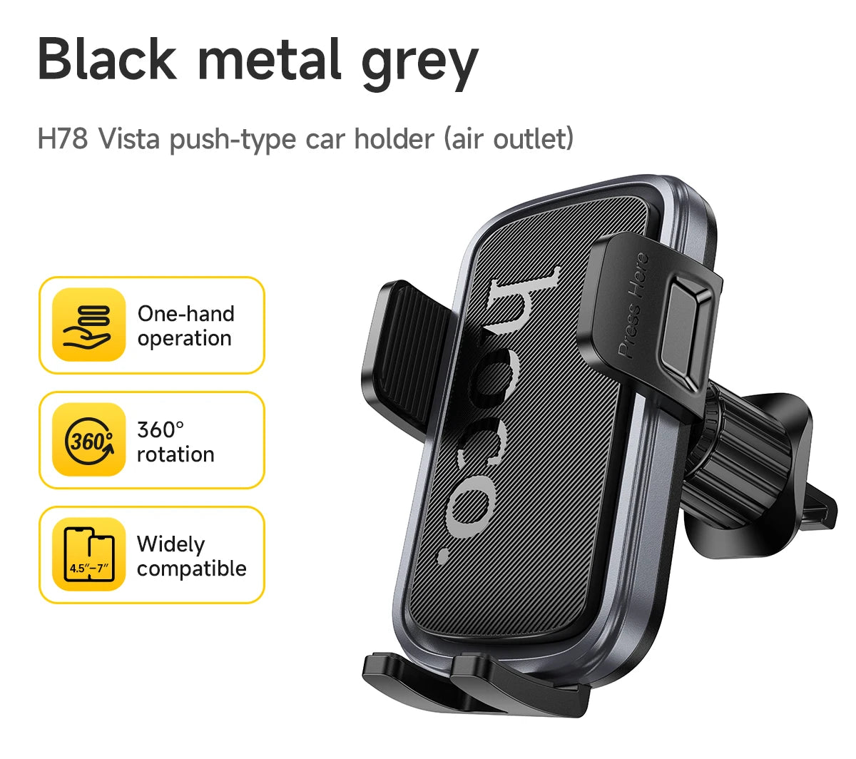 Universal Adjustable Car Air Vent Phone Holder Mount for Travel and Commute