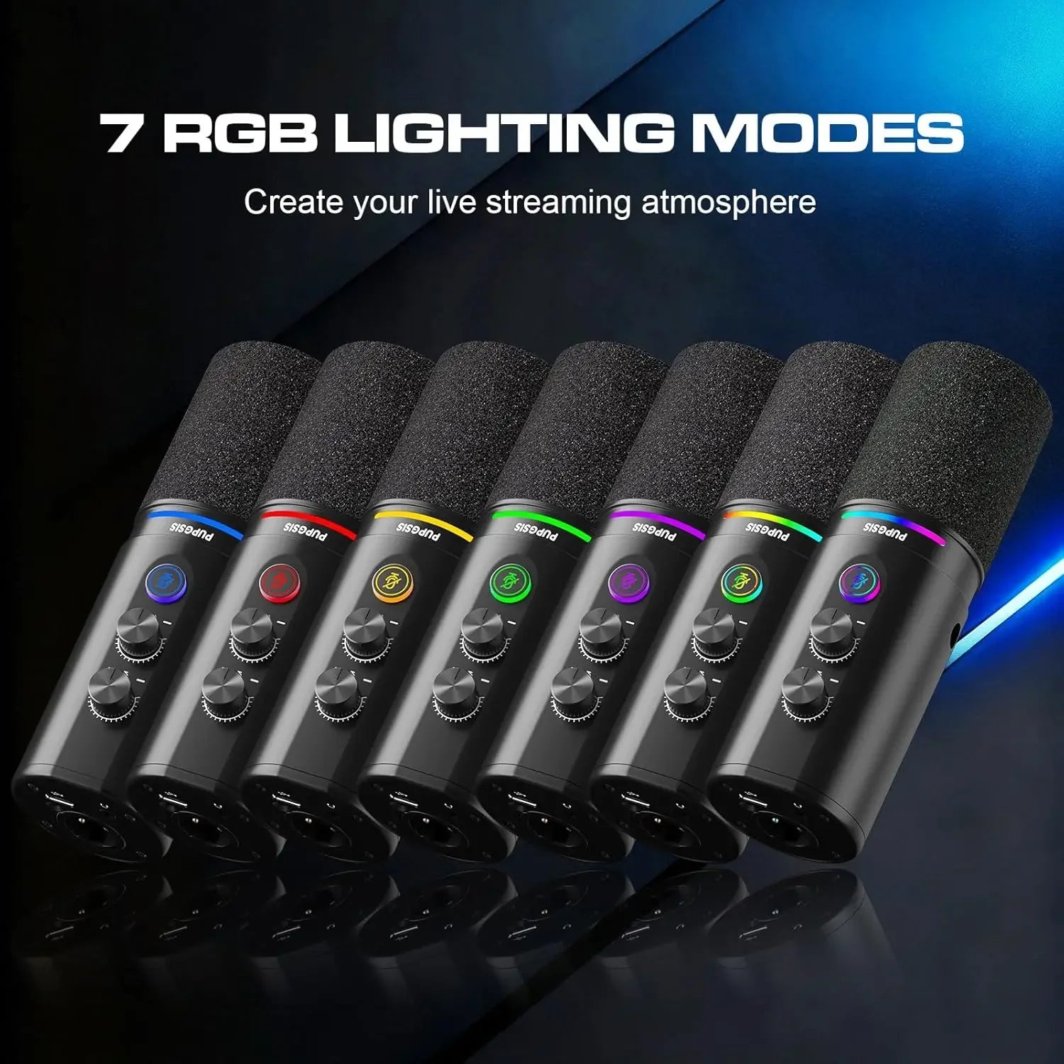 Dynamic XLR USB Podcast Microphone for Recording Streaming and Vocal Performance