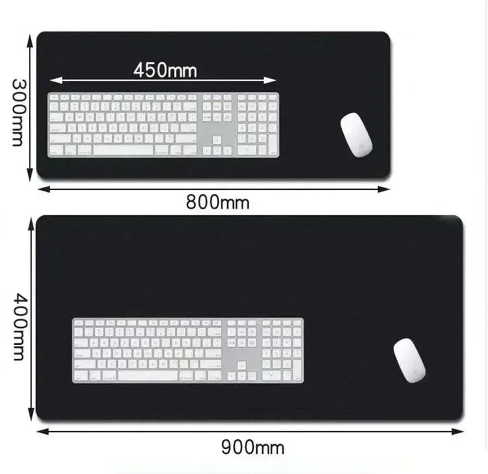 Large Cartoon Gaming Mouse Pad with Stitched Edges Non-Slip Rubber Base for Desktops and PCs