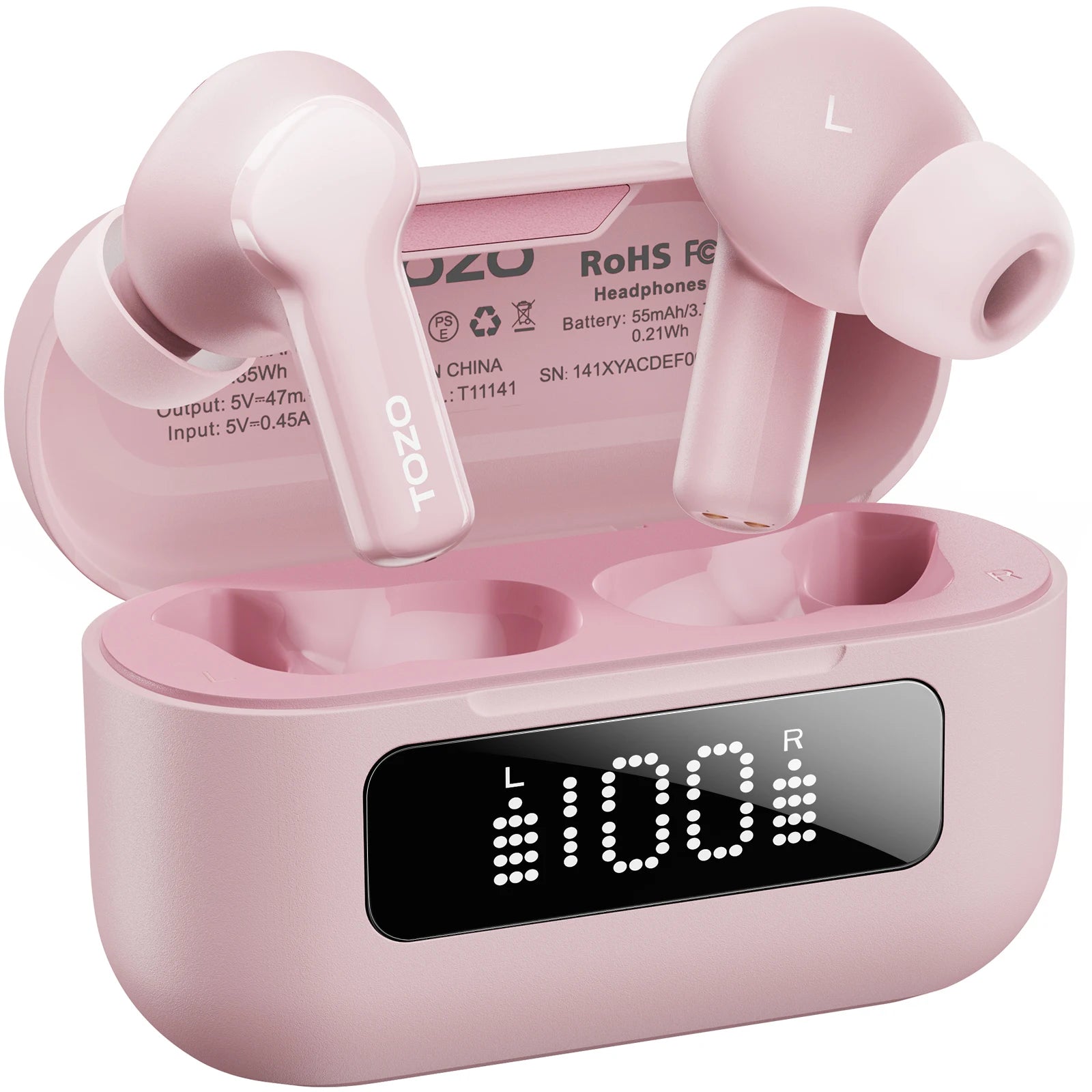 In Ear Wireless Bluetooth Earbuds with Active Noise Cancellation and Low Latency for Mobile Devices