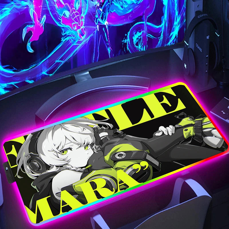 RGB Gaming Mouse Pad XXL with HD Print Non Slip Base Waterproof Rubber Desk Mat for PC Setup