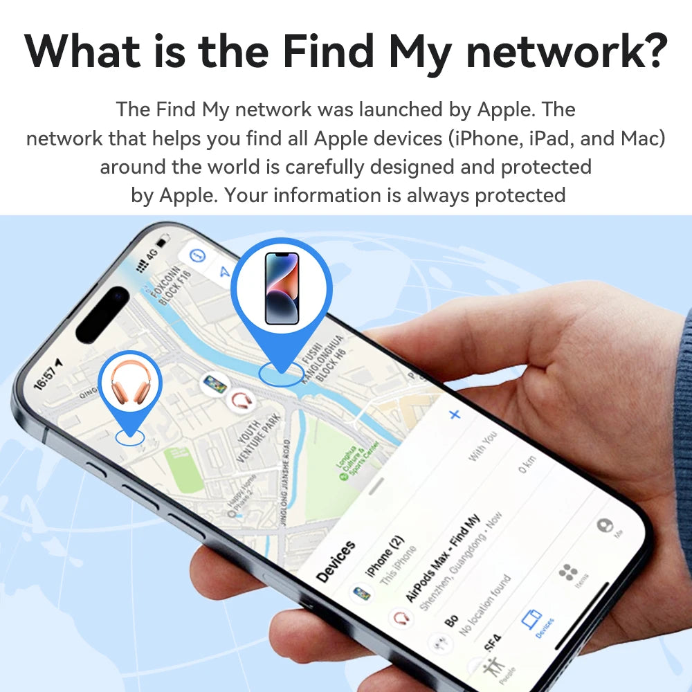 Mini Bluetooth GPS Tracker Smart Locator Tag for Keys Pets Bags Kids Wallets iOS Compatibility