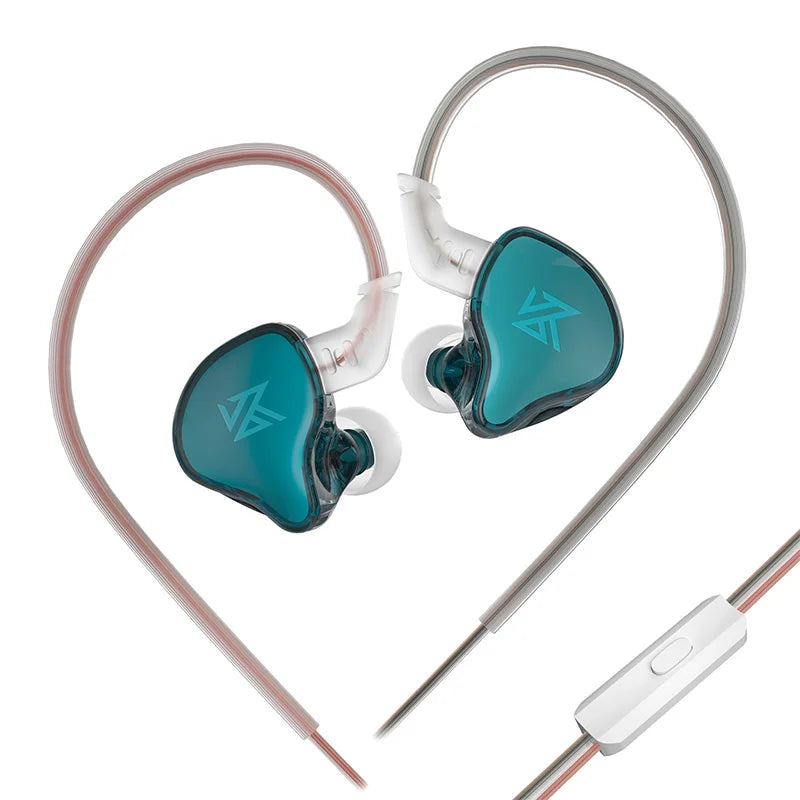 KZ EDCX Wired In-Ear Earphones with Mic, 3.5mm Plug, HiFi Sound, and Noise Isolation