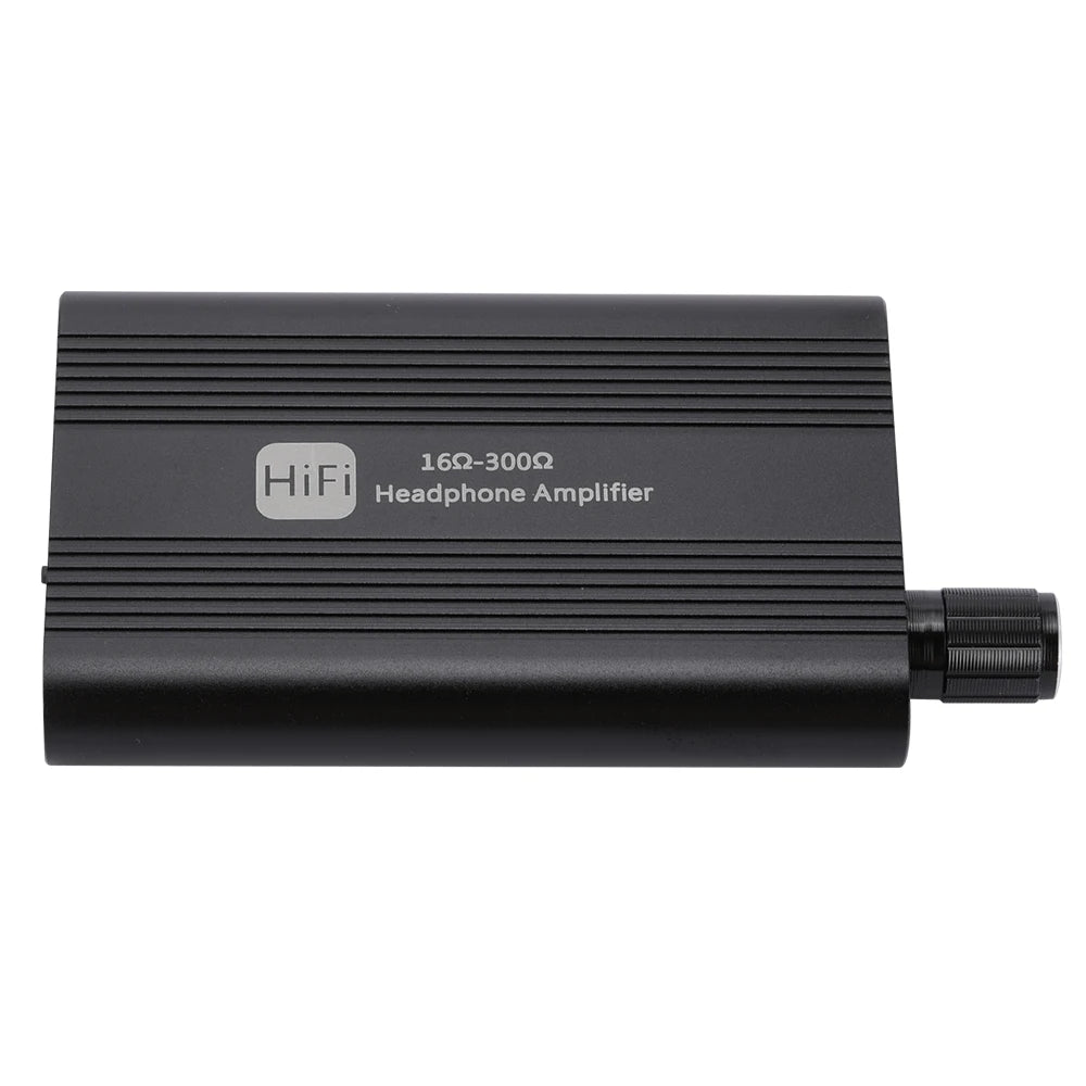 Portable HiFi Stereo Headphone Amplifier with 3.5mm Dual Output and Two-Level Boost Switch