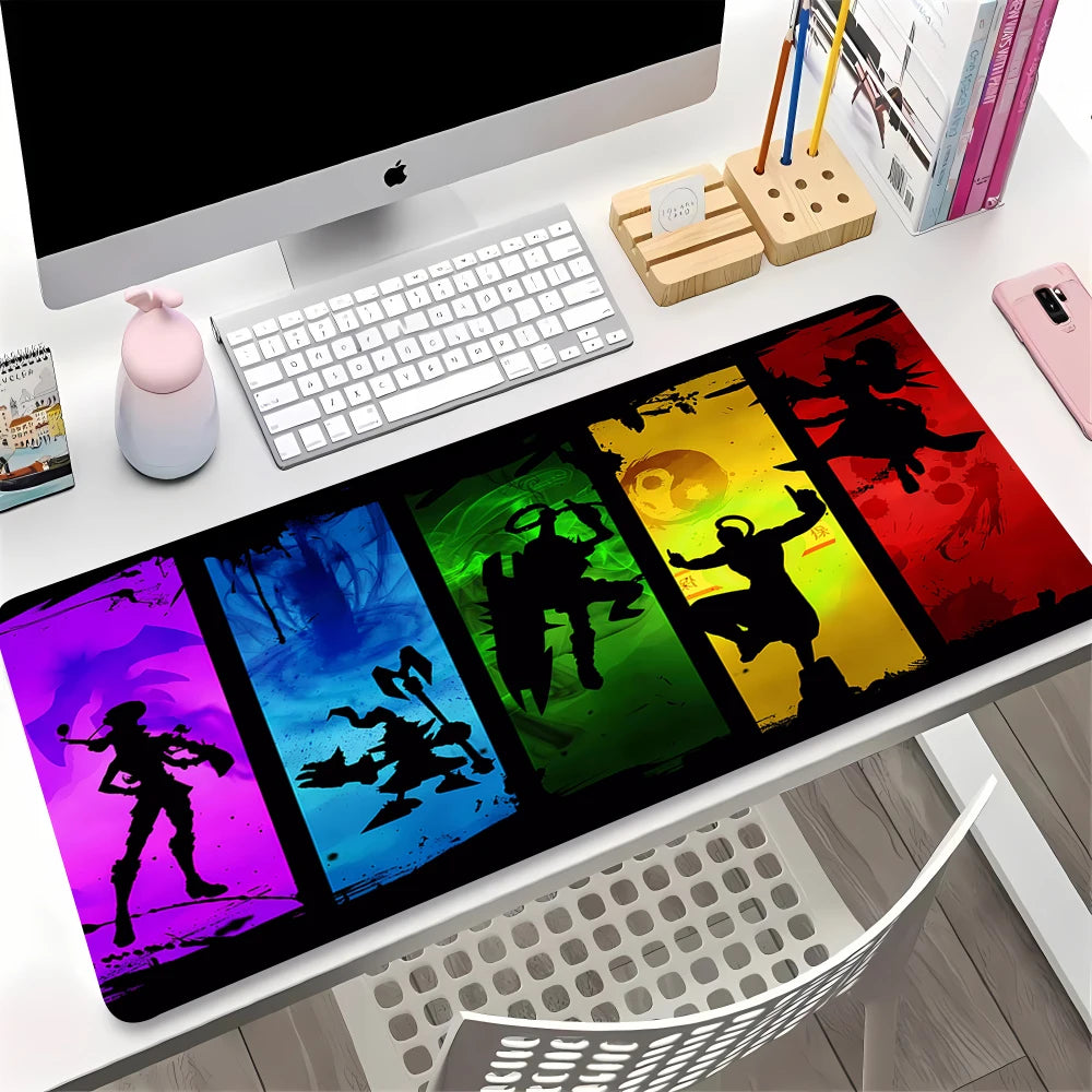 Large Gaming Mouse Pad Anime Desk Mat Non-slip Rubber Surface Keyboard Laptop Table Protector