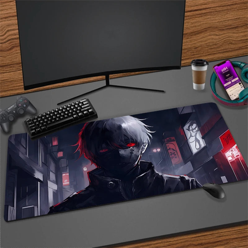 Large Anime Gaming Mouse Pad Non-Slip Rubber Mat for Keyboard and Desk, Multiple Sizes Available