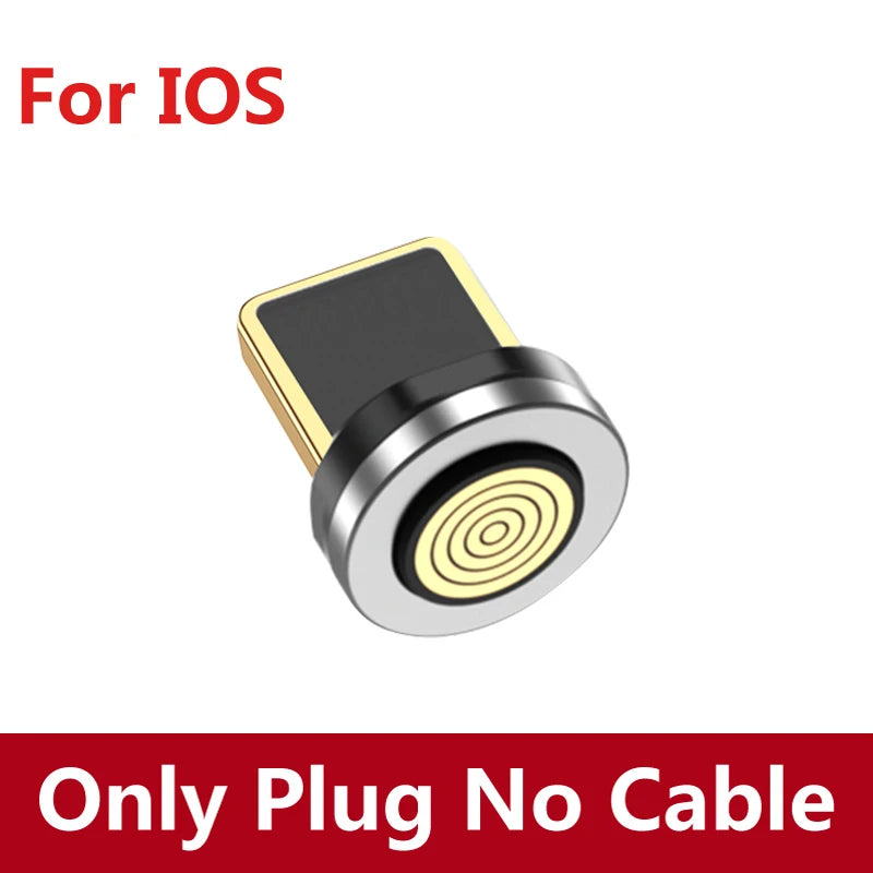540 Degree Magnetic Fast Charging USB Type C Cable with 5A PD100W Power and 3 Tips