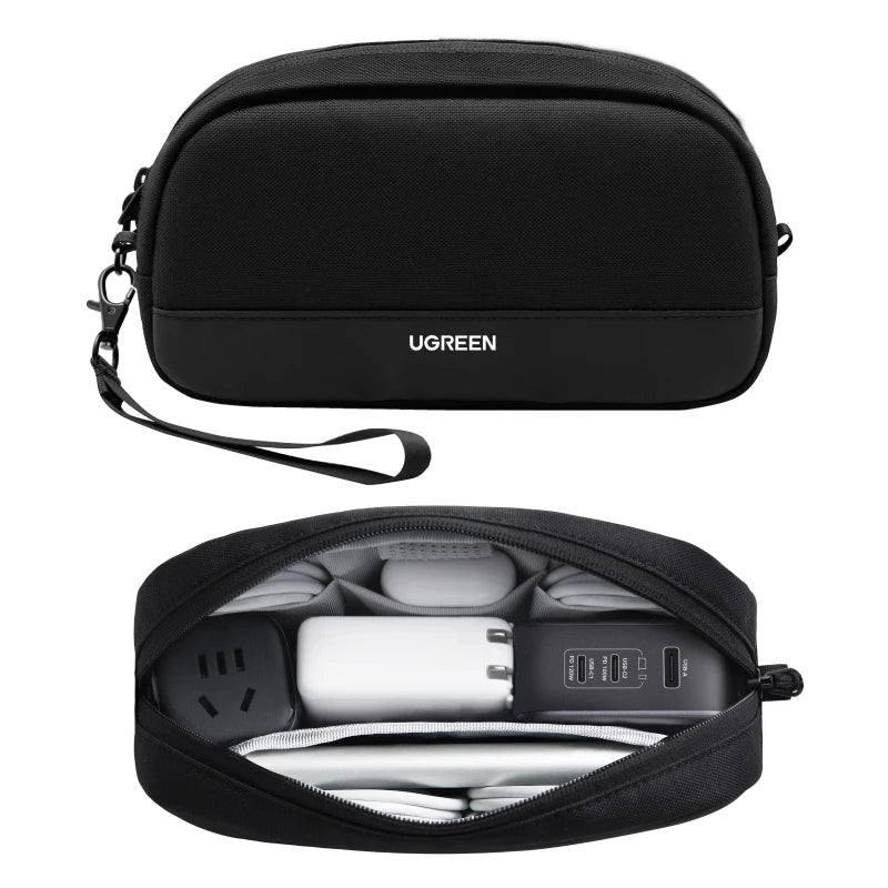 Travel Storage Organiser Bag for Cables Earphones Chargers and Digital Accessories Size S or M