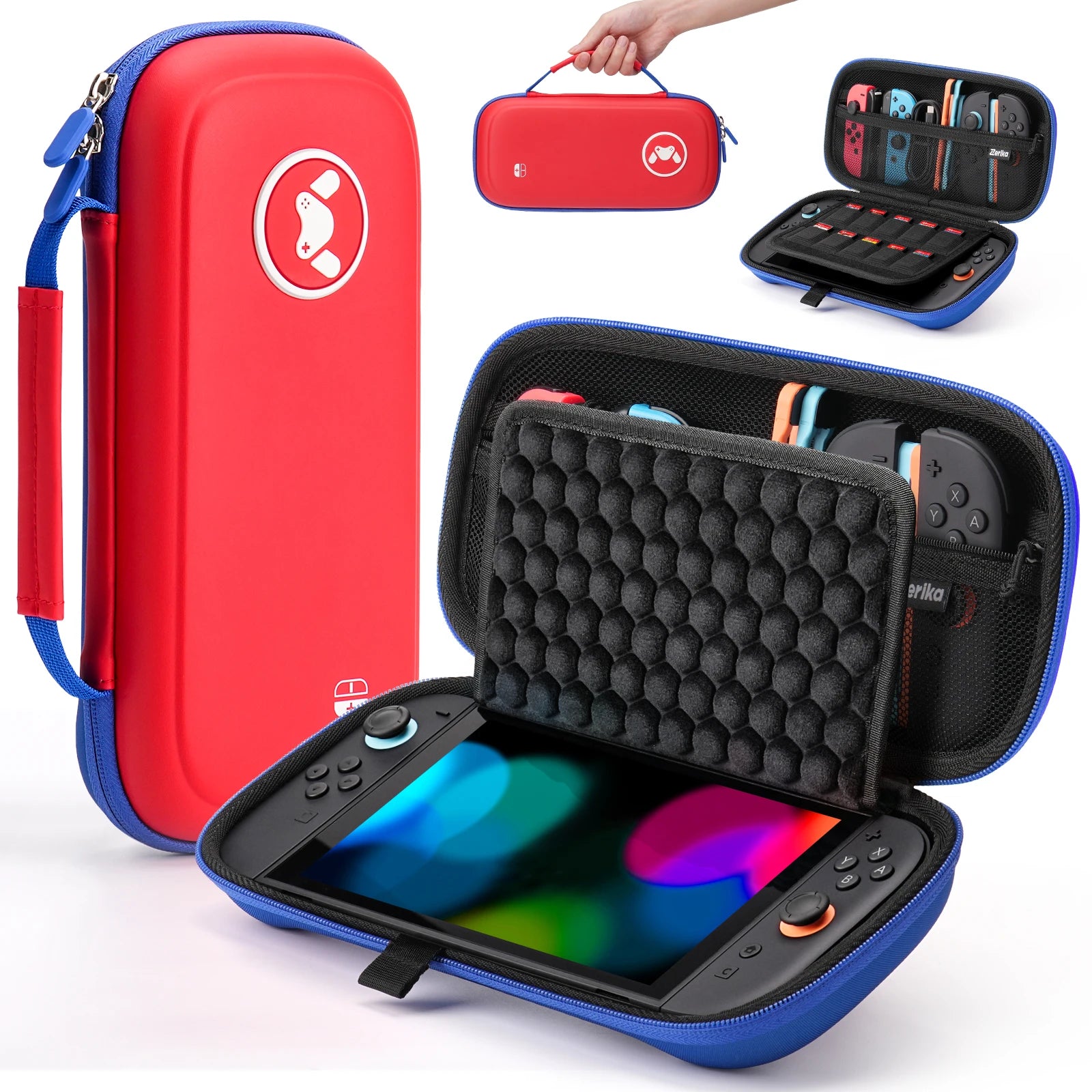Waterproof Travel Carry Case for Nintendo Switch 2 & OLED Console with 10 Game Card Slots