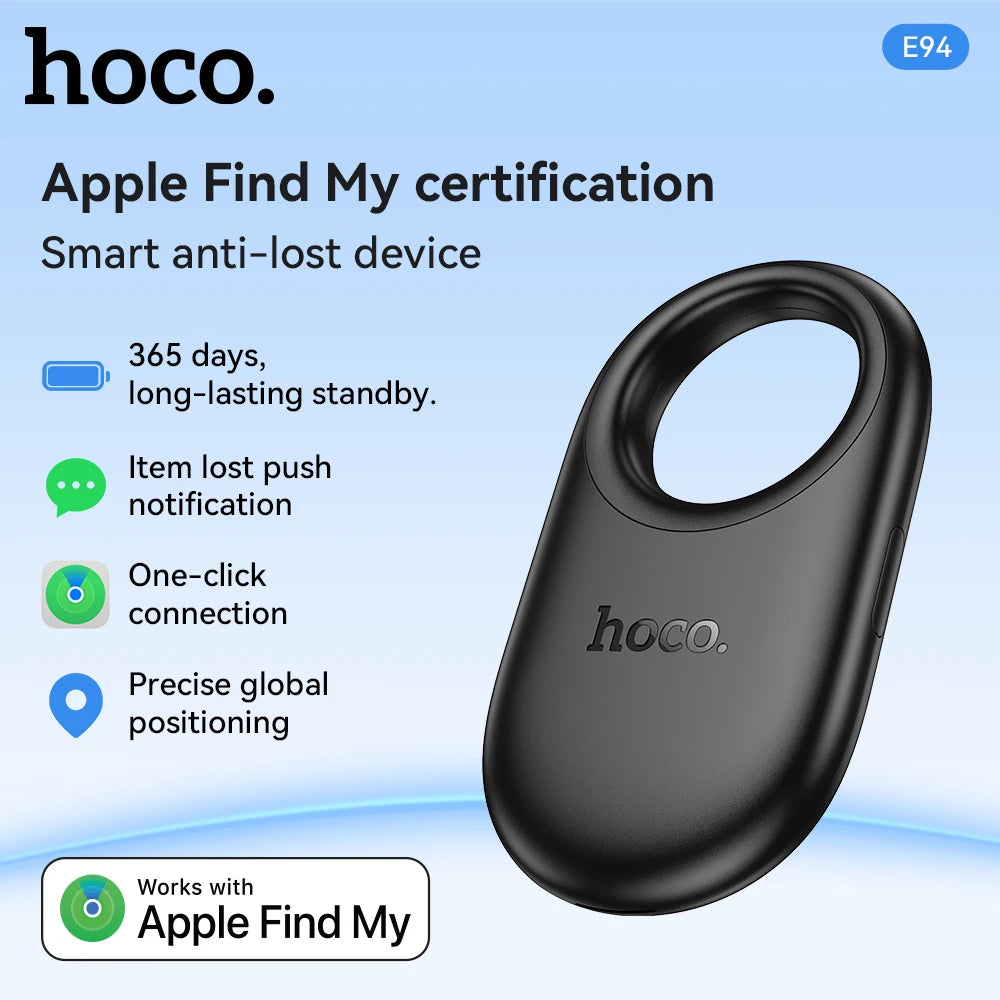 Smart Bluetooth GPS Tracker Anti-Lost Device for Keys Pets Kids Elderly Compatible on iPhone Find My