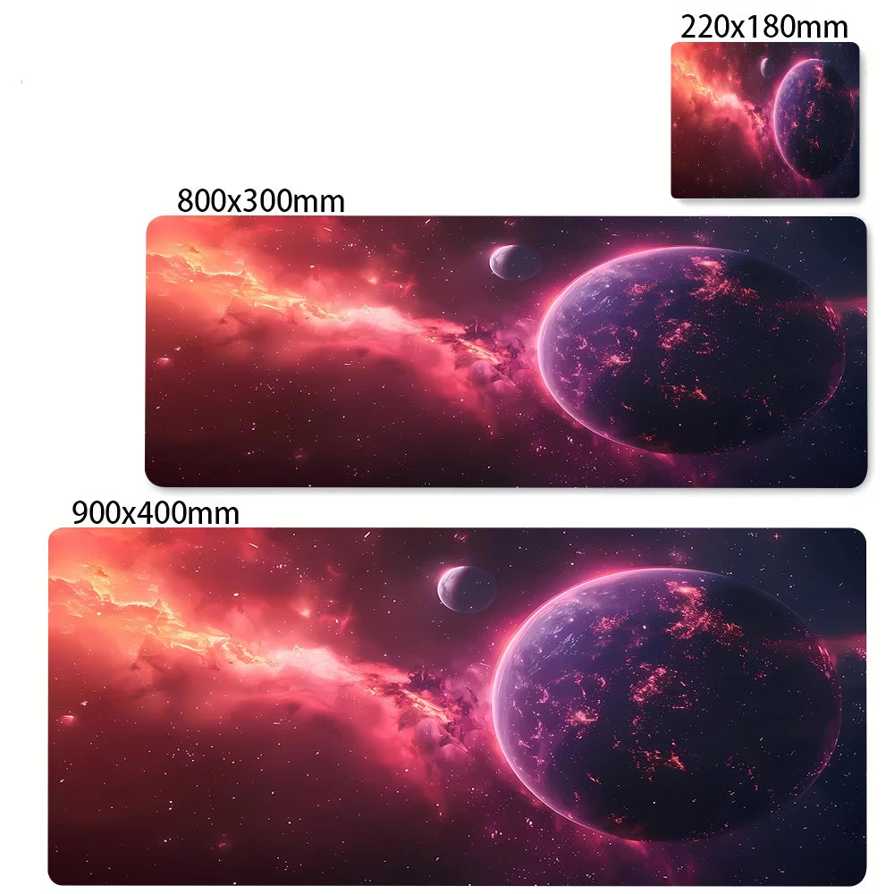 XXL Extended Anti-Slip Starry Sky Mouse Mat for PC Gaming Desks and Office Keyboards