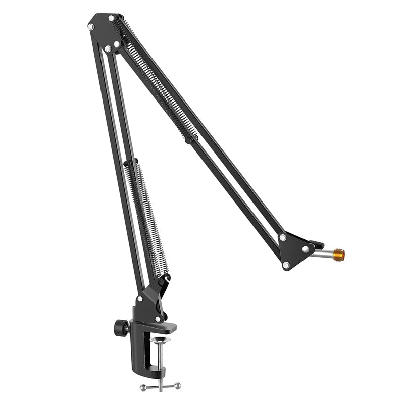 Adjustable Microphone Boom Arm with Heavy-Duty Desk Clamp for Streaming, Podcasting and Studio Use