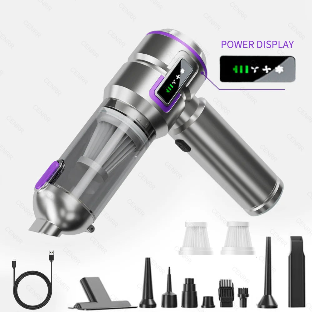 Mini Powerful Car Vacuum Cleaner Cordless Portable Handheld Wireless Cleaner for Home and Vehicle