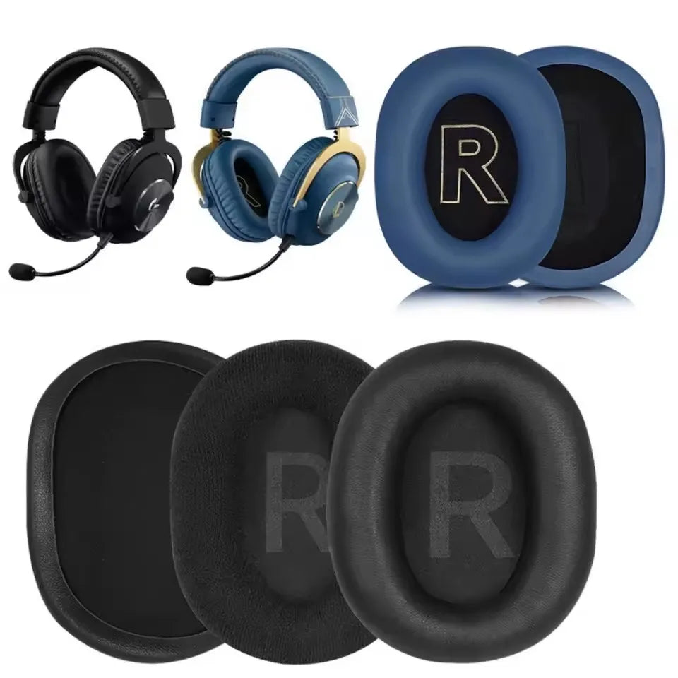 Premium Replacement Leather Earpads Cushion for Gaming Headsets with Memory Foam Comfort