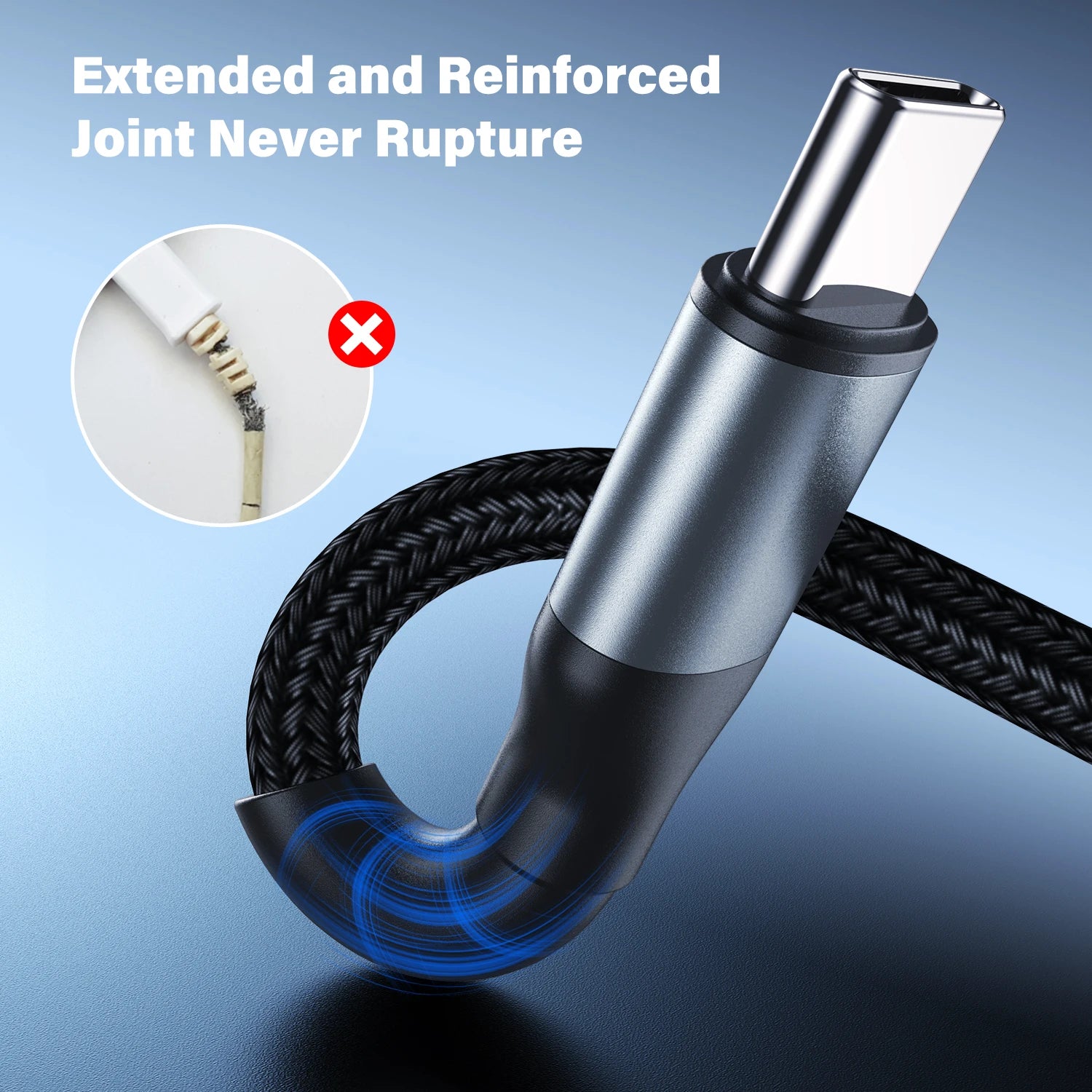 USB C to USB C Fast Charging Braided Cable 60W PD Data Sync Cord for Phones and Tablets