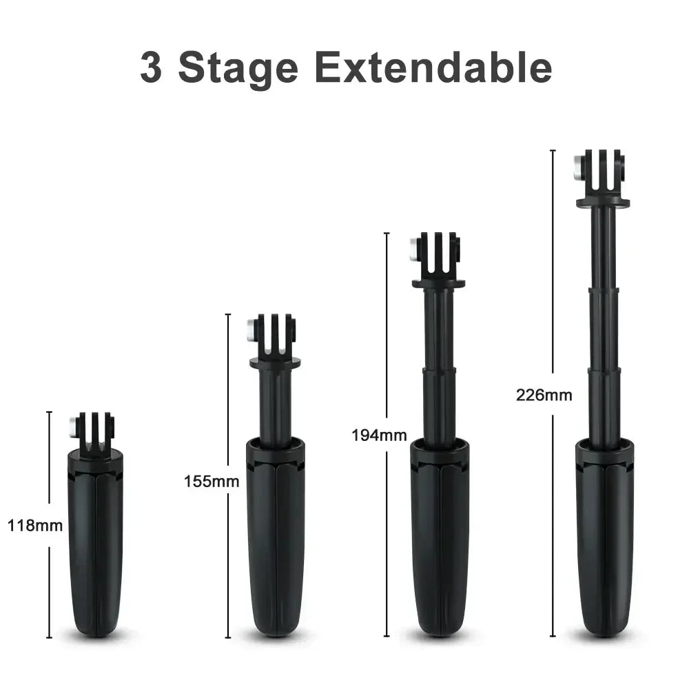 Portable Retractable Handheld Tripod Stand for Sports and Outdoor Photography Cameras and GoPro