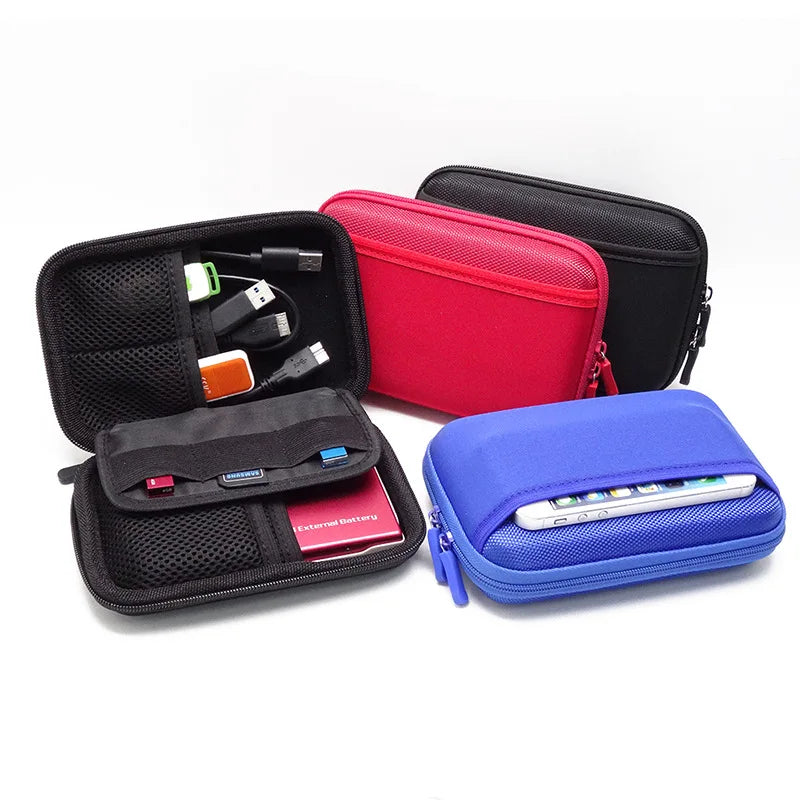 Water Resistant Digital Gadgets Storage Bag Travel Organiser Case for Power Banks HDD Cables Cards
