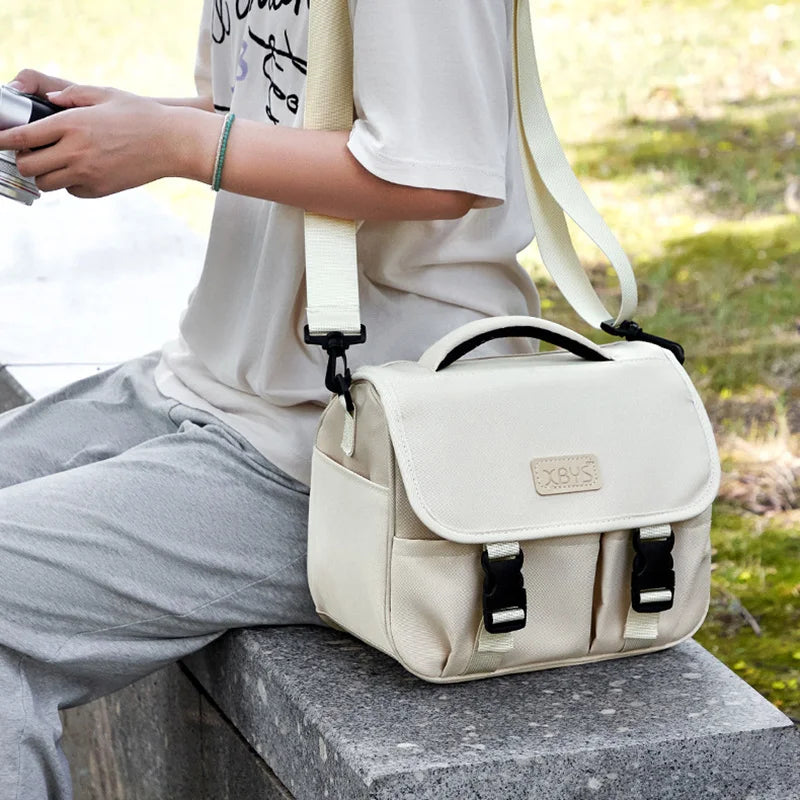 Portable Shoulder Camera Storage Bag for DSLR Mirrorless Cameras and Lenses Travel Organizer