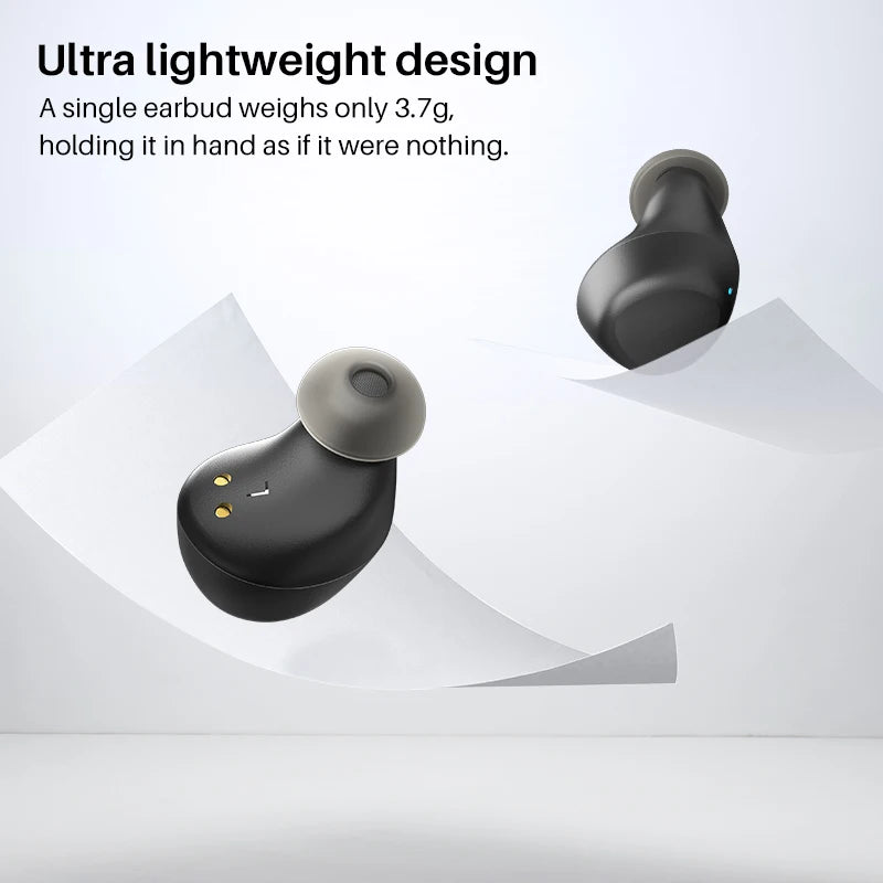Wireless Bluetooth 5.3 In-Ear Earbuds with Microphone Waterproof Mini Headphones for Sport and Calls