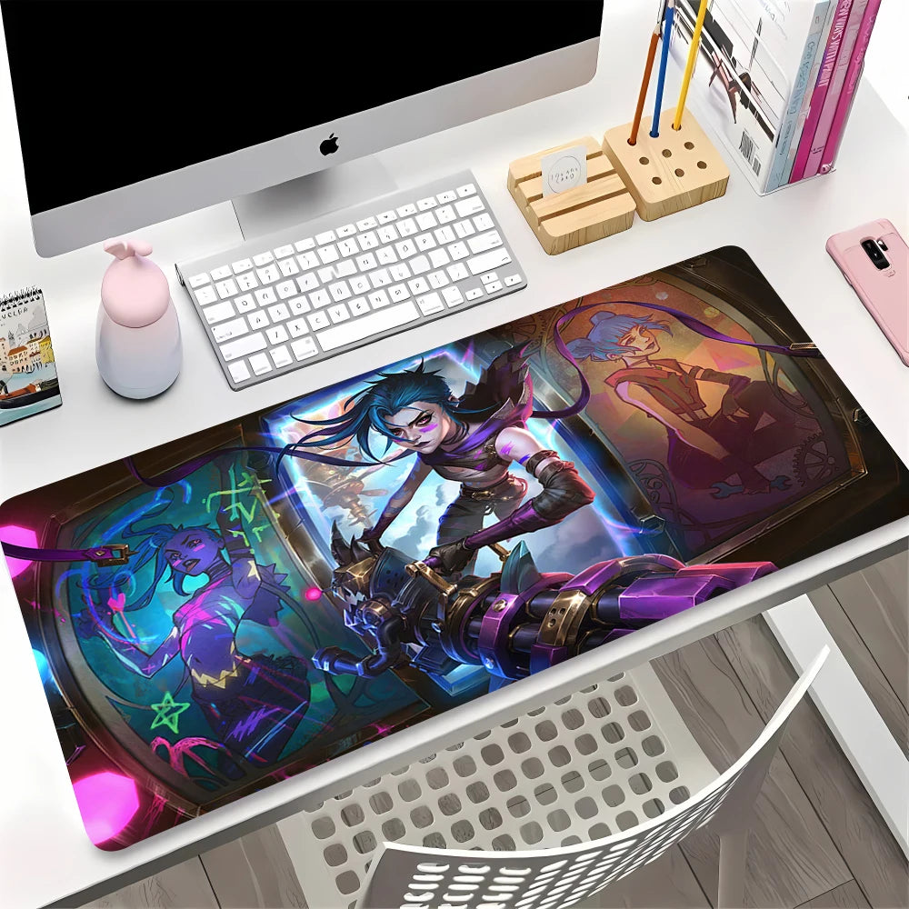 Large Gaming Mouse Pad Anime Desk Mat Non-slip Rubber Surface Keyboard Laptop Table Protector