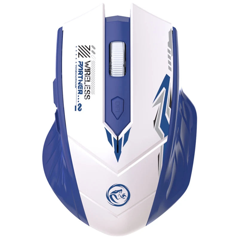Dual Mode Wireless Mouse with Bluetooth & 2.4G, Adjustable DPI, Type-C Rechargeable Silent Design