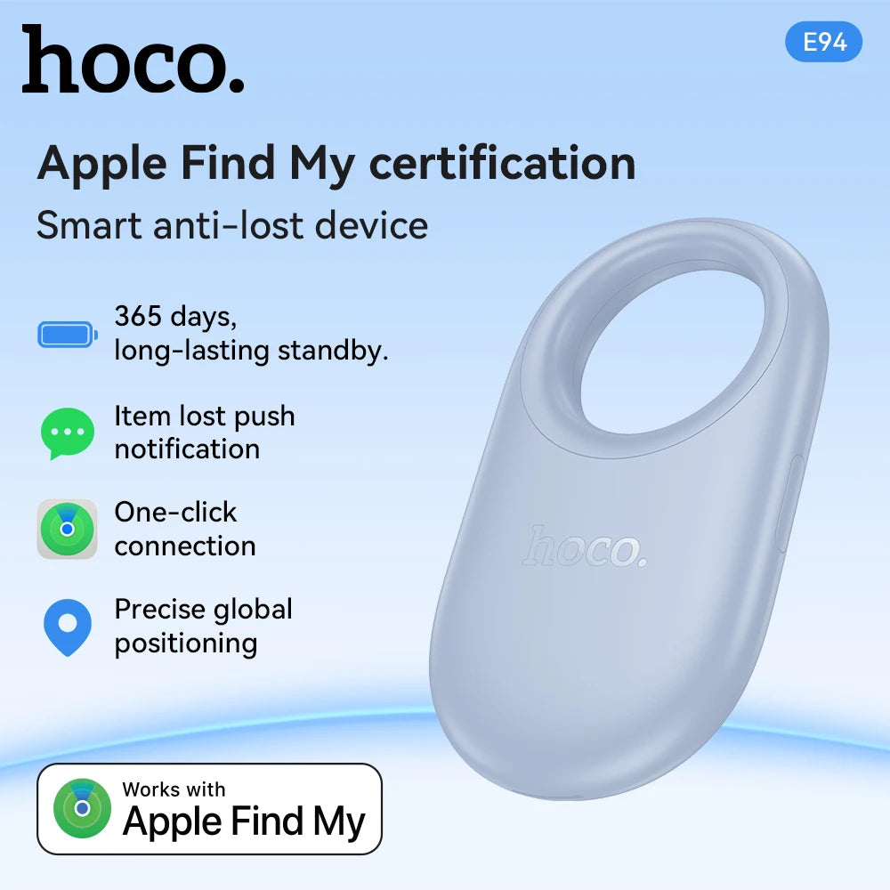 Smart Bluetooth GPS Tracker Anti-Lost Device for Keys Pets Kids Elderly Compatible on iPhone Find My