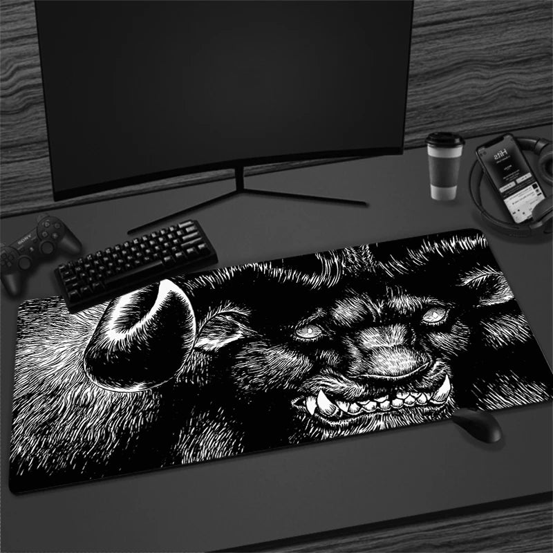 XXL Non-slip Rubber Mouse Mat for Gaming and Office | Extra Large Desk Pad with Stitched Edges