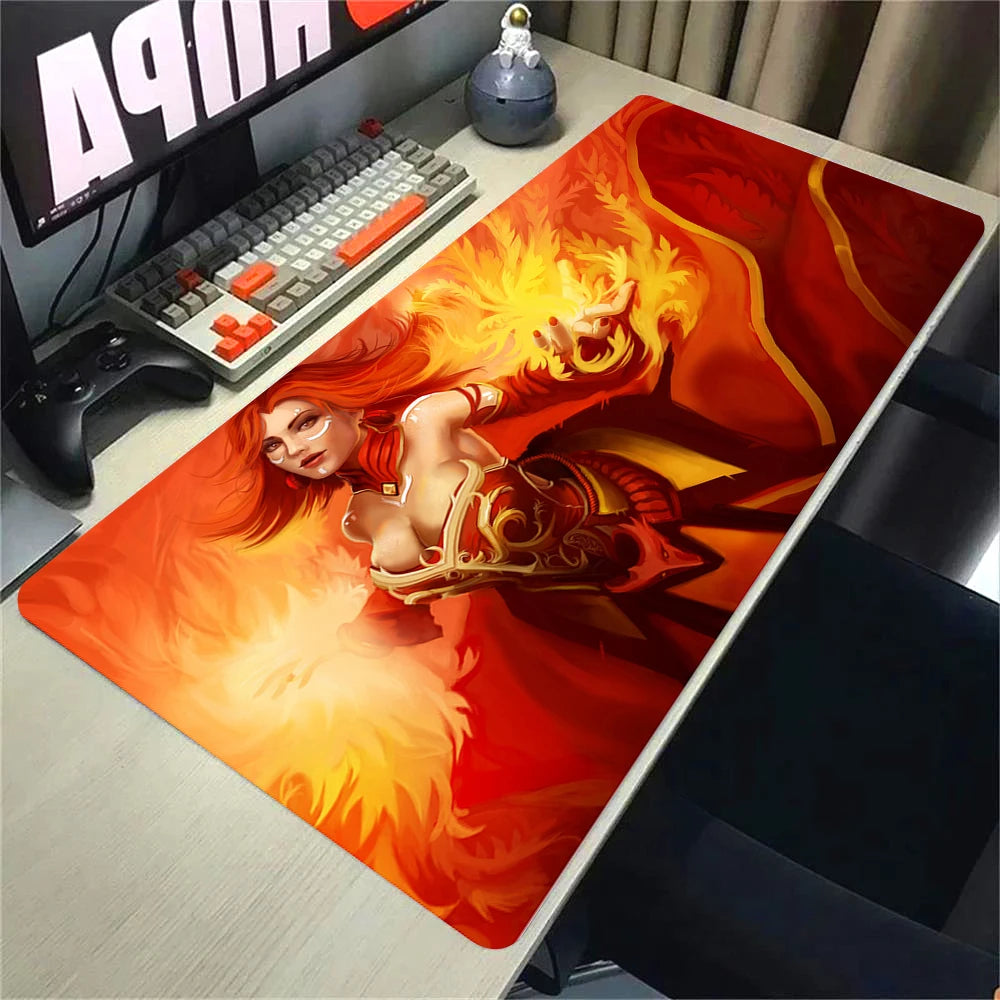 XXL Non-slip Rubber Gaming Mouse Pad with Stitched Edges for Desk and Keyboard 90x40cm