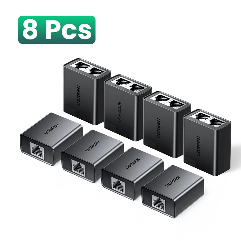 RJ45 1 to 2 Ethernet Splitter Adapter Network Cable Coupler for PC Laptop TV Box Router 100Mbps