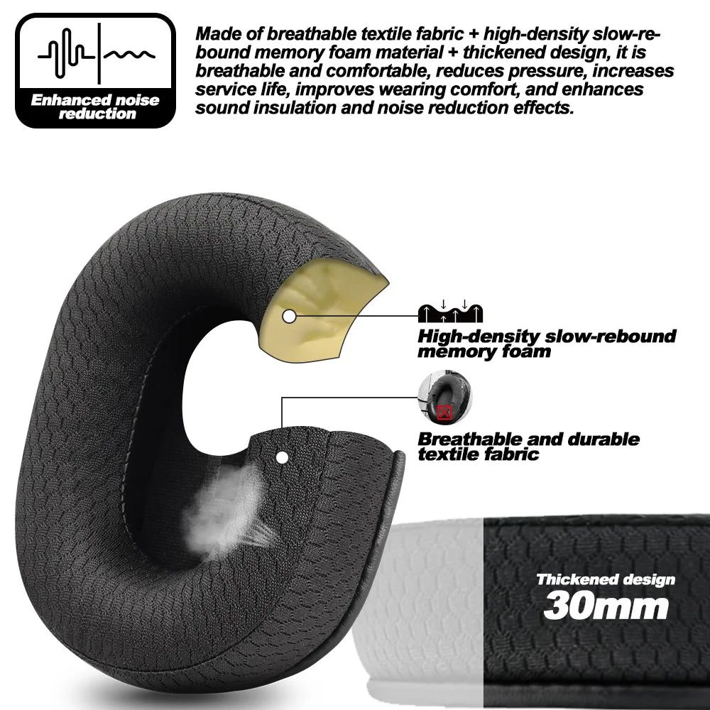 Replacement Ear Pads Compatible with HOCO W45 Headphones Soft Memory Foam Cover Multiple Materials