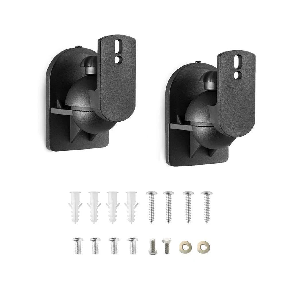 Universal Speaker Wall Mount Brackets for Logitech Z906, Adjustable Metal Hanger Stand (2 Pcs)
