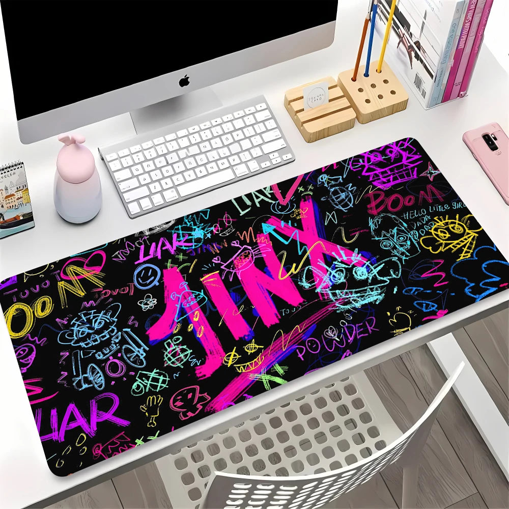 Large Gaming Mouse Pad Anime Desk Mat Non-slip Rubber Surface Keyboard Laptop Table Protector